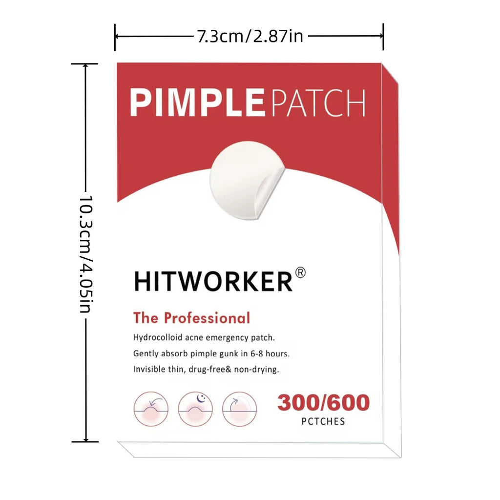300/600-piece hydrogel acne patches containing salicylic acid, specially formulated for skincare.