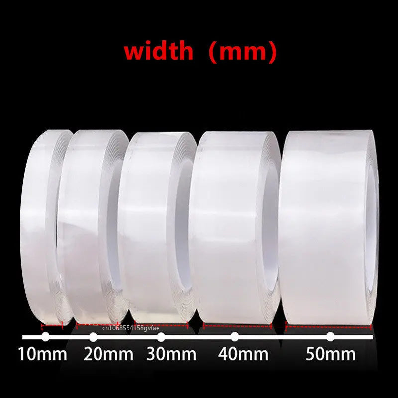 Waterproof Transparent  Double Sided Nano Tape Reuse Home Tapes Adhesives Porcelain wood  metal plastic Super Glue